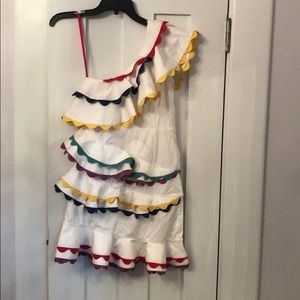 NWT Celia B asymmetrical one shoulder mini dress